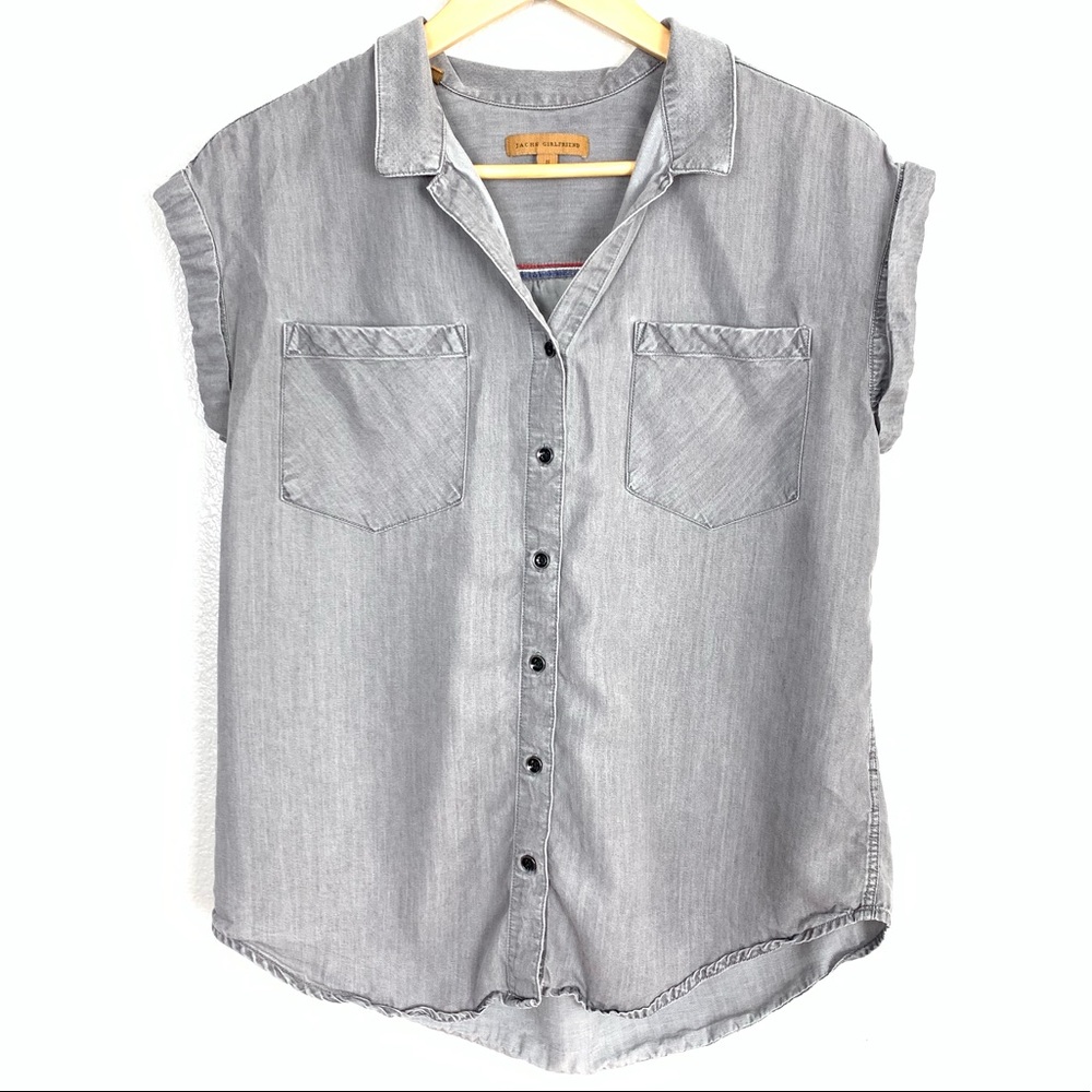 Jacks Girlfriend Gray Top
